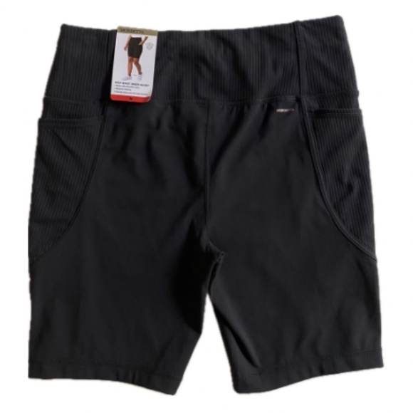 Mondetta Ladies High Waist Biker Shorts, Medium, Black, NWT - Picture 8 of 15